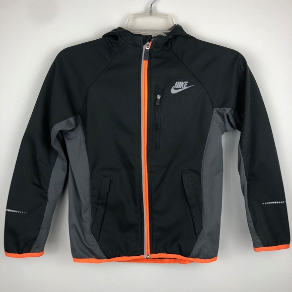 Nike Other - Boys Nike Zip-up Hooded Fleece Lined Jacket, Black